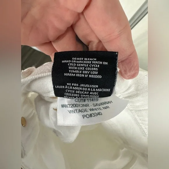 Modern American White Savannah Jeans Size 26 (2) NWT - Picture 15 of 16